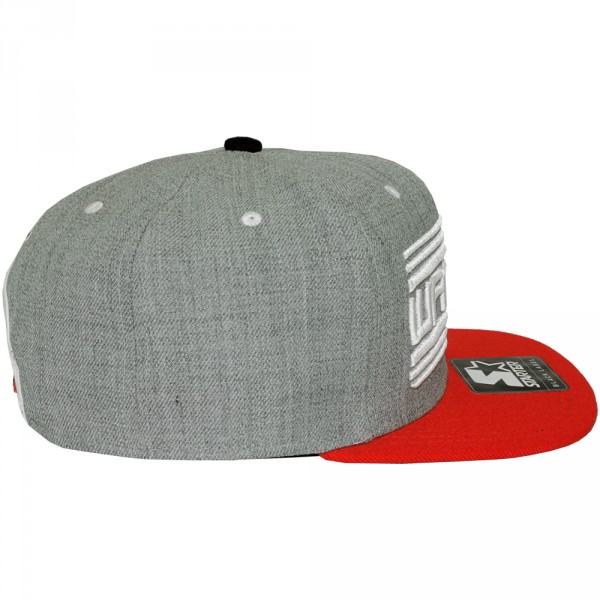 Casquette Snapback Wati B X Starter - Wati B Logo - Grey/Red