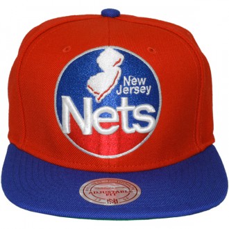 Casquette Snapback Mitchell & Ness - NBA XL Logo 2Tone TC - New Jersey Nets