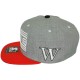 Casquette Snapback Wati B x Starter - Wati B Logo - Grey/Red