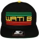 Casquette Snapback Wati B x Starter - Wati B Logo - Black/Jamaica 2