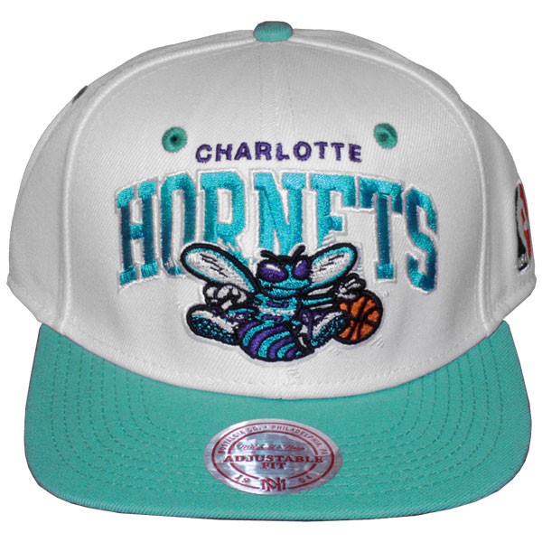 Boutique du supporter Basket-ball Mitchell & Ness Casquette Charlotte  Hornets Pinstripe